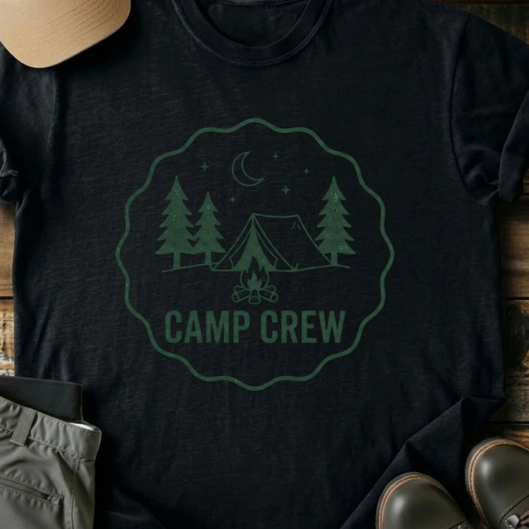 Printify T-Shirt Black / S Camp Crew T-Shirt Camp Crew T-Shirt
