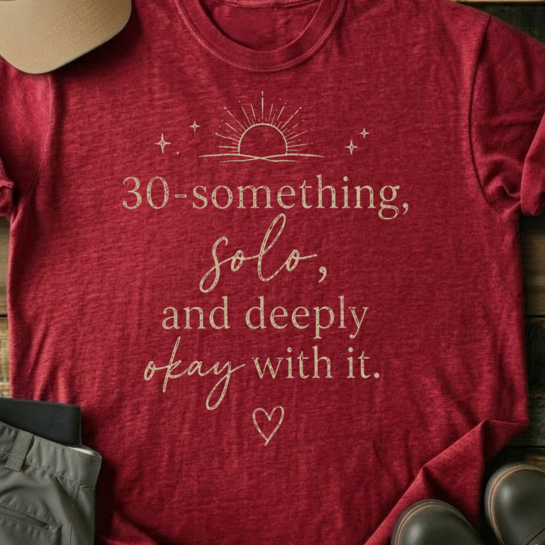 Printify T-Shirt Red / XS Deeply Ok Wiith It Shirt Deeply Ok Wiith It Shirt