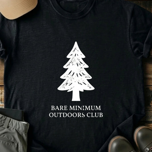 Printify T-Shirt Black / S Bare Minimum Outdoor Club T-Shirt Bare Minimum Outdoor Club T-Shirt