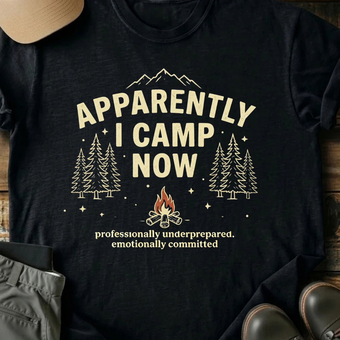 Printify T-Shirt Black / S I Camp Now T-Shirt I Camp Now T-Shirt