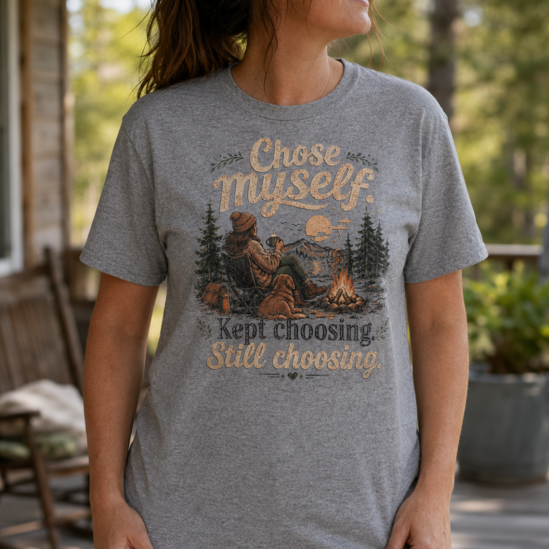 Printify T-Shirt Chose Myself Campfire T-Shirt Chose Myself Campfire T-Shirt