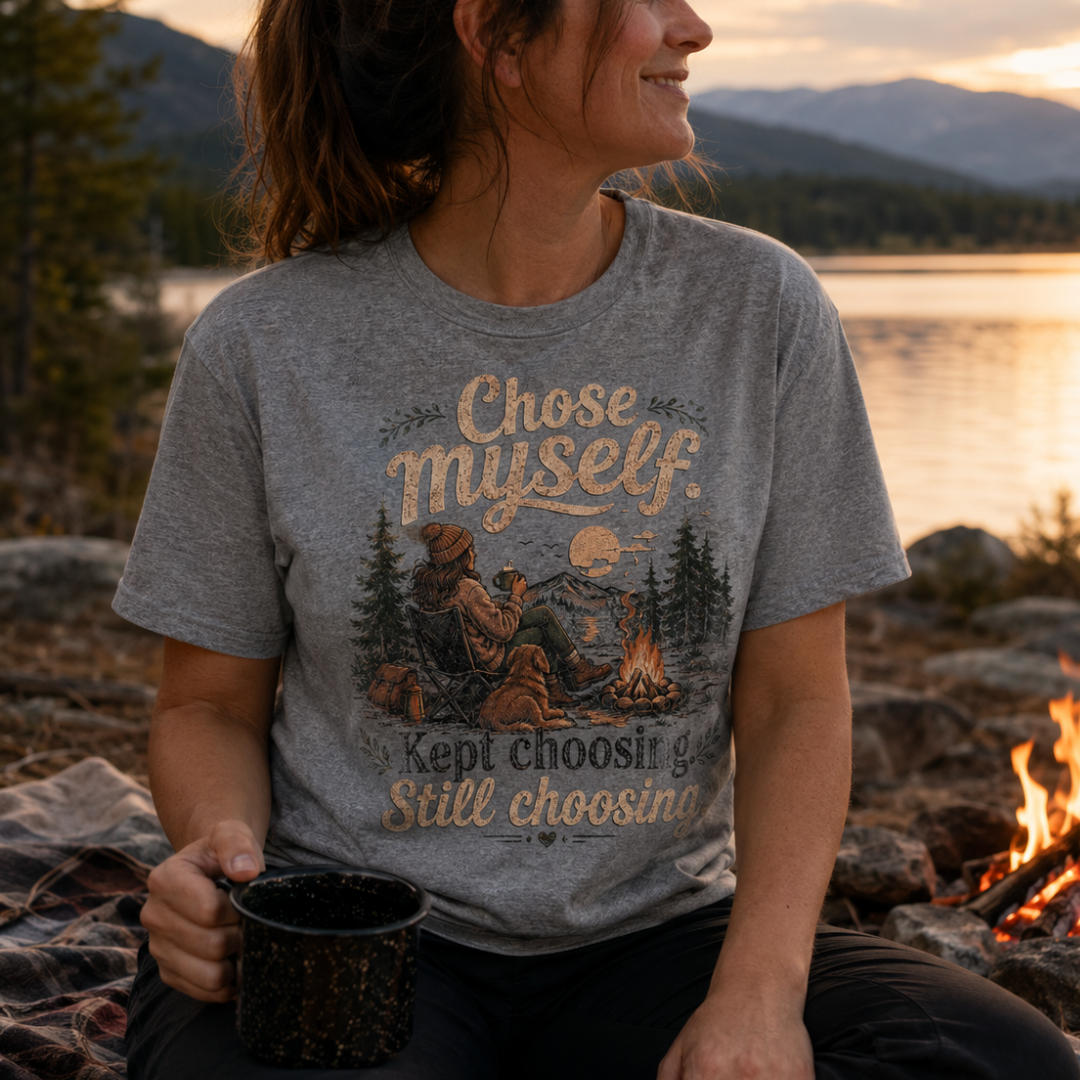Printify T-Shirt Chose Myself Campfire T-Shirt Chose Myself Campfire T-Shirt