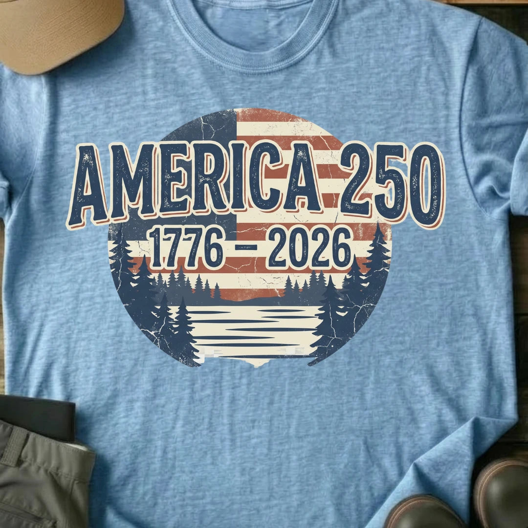 Printify T-Shirt Light Blue / S America T-Shirt America T-Shirt