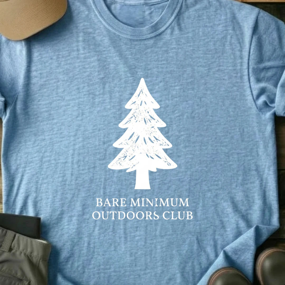 Printify T-Shirt Light Blue / S Bare Minimum Outdoor Club T-Shirt Bare Minimum Outdoor Club T-Shirt