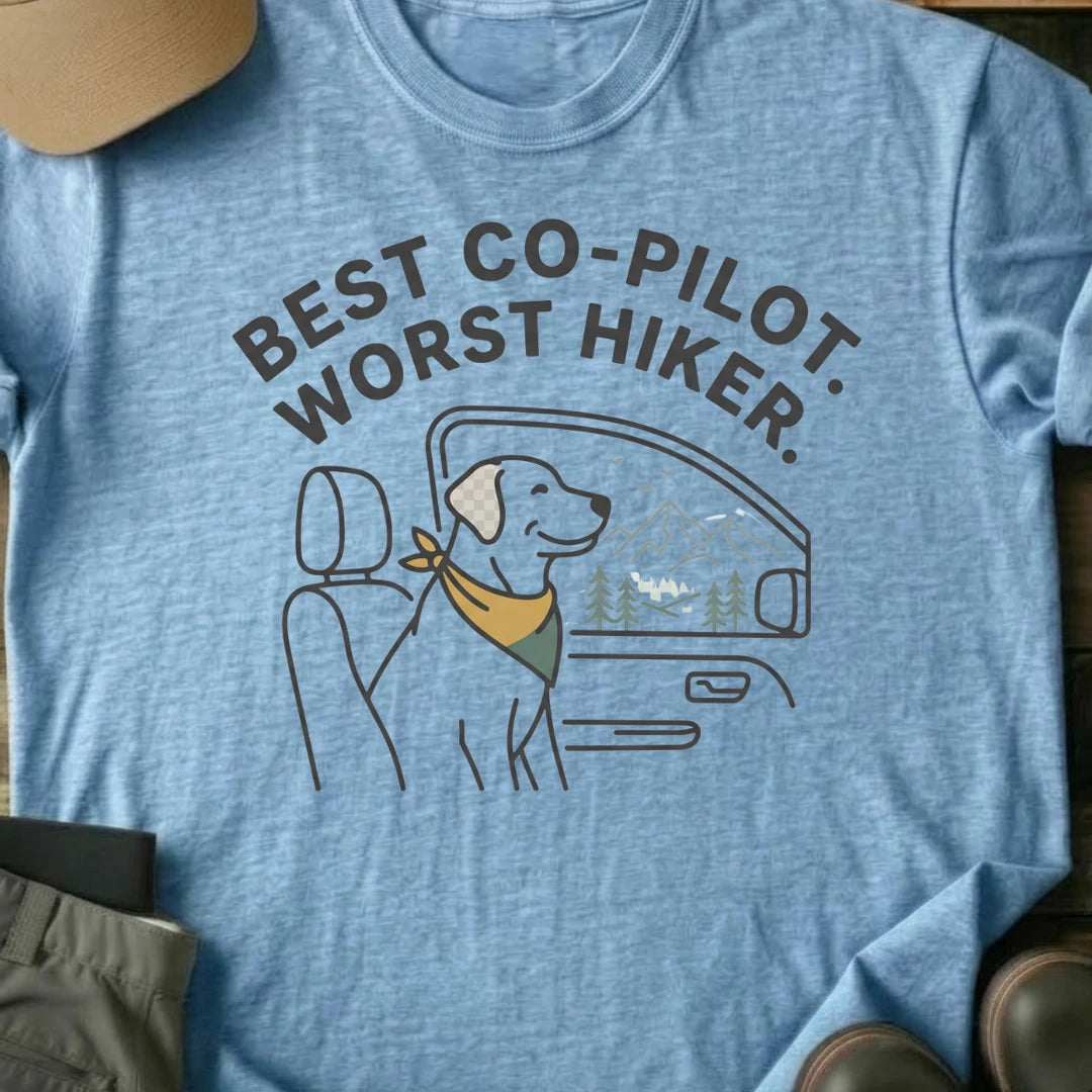 Printify T-Shirt Light Blue / S Best Co-Pilot T-Shirt Best Co-Pilot T-Shirt