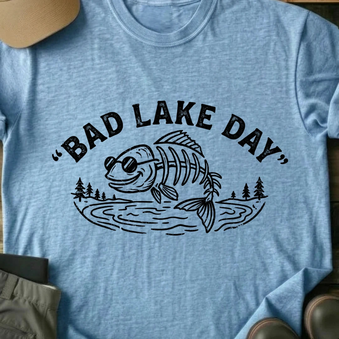 Printify T-Shirt Light Blue / S Lake Day T-Shirt Lake Day T-Shirt