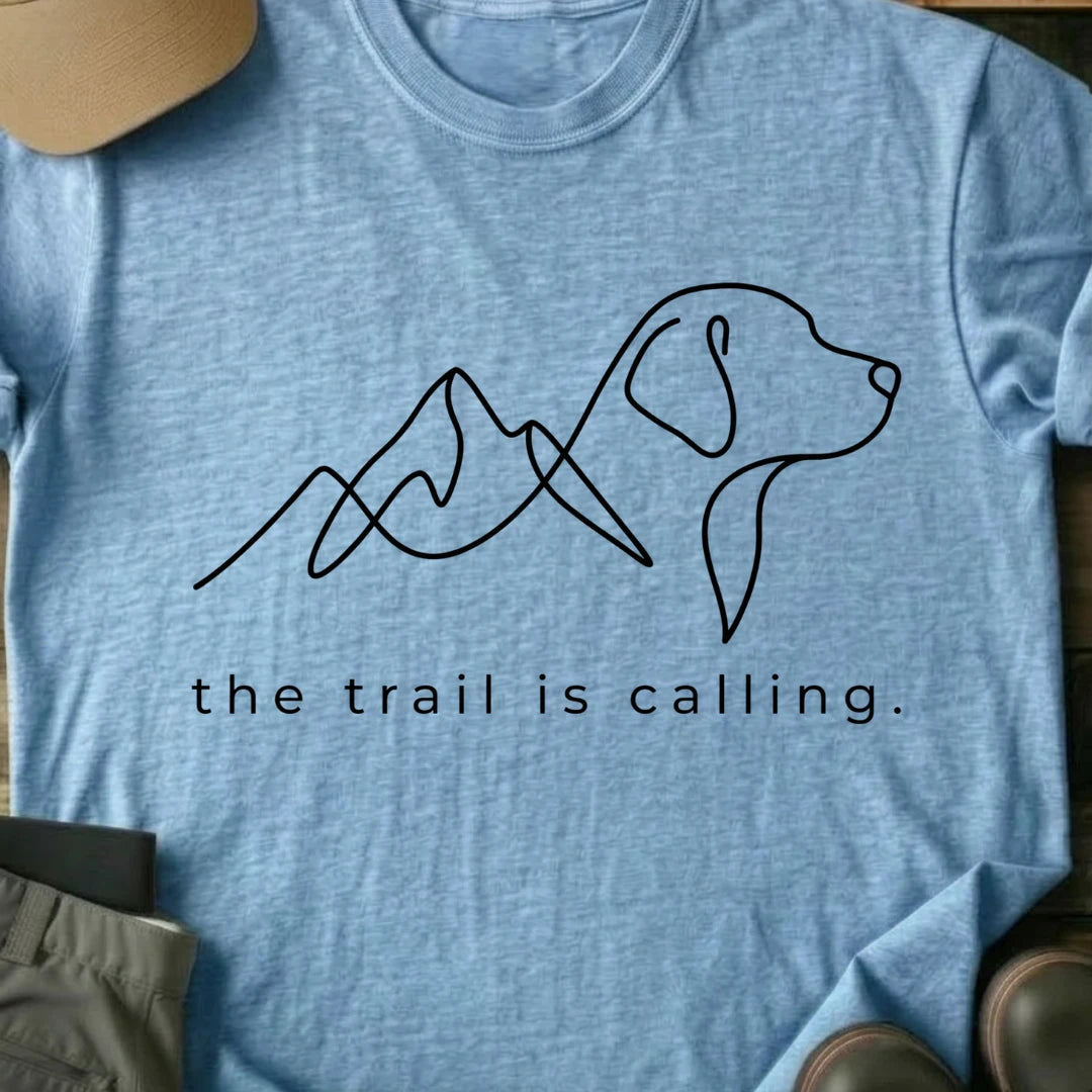 Printify T-Shirt Light Blue / S Trail Calling T-Shirt Trail Calling T-Shirt