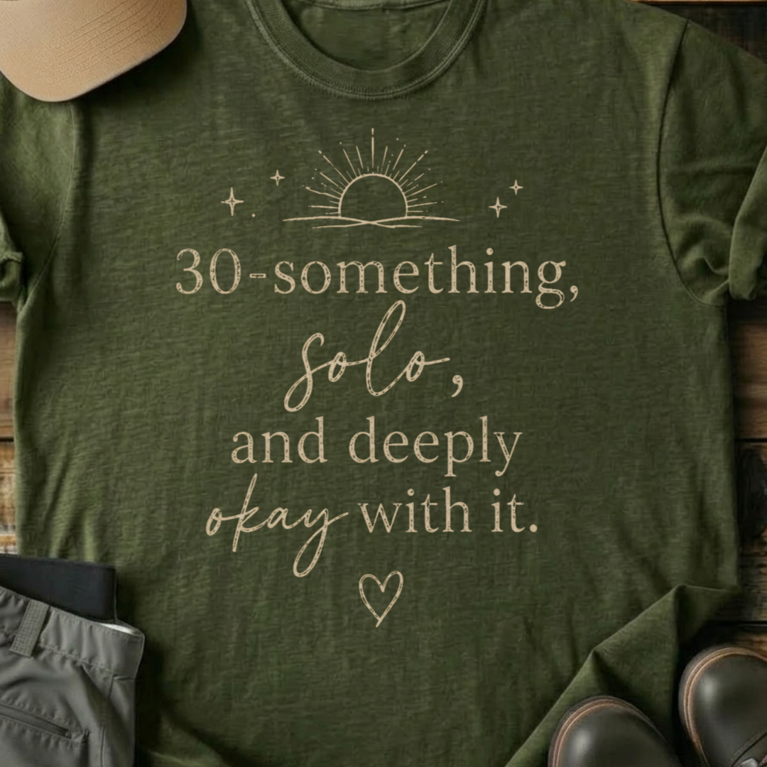 Printify T-Shirt Military Green / S Deeply Ok Wiith It Shirt Deeply Ok Wiith It Shirt