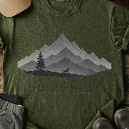 Printify T-Shirt Military Green / S The Trail Choose Us T-Shirt The Trail Choose Us T-Shirt