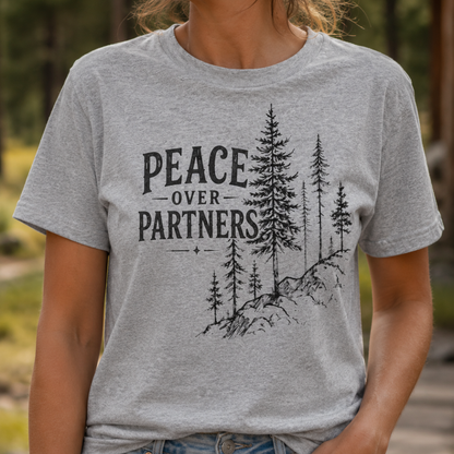 Printify T-Shirt Peace Over Partners T-Shirt Peace Over Partners T-Shirt