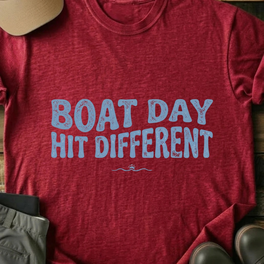 Printify T-Shirt Red / S Boat Day T-Shirt Boat Day T-Shirt