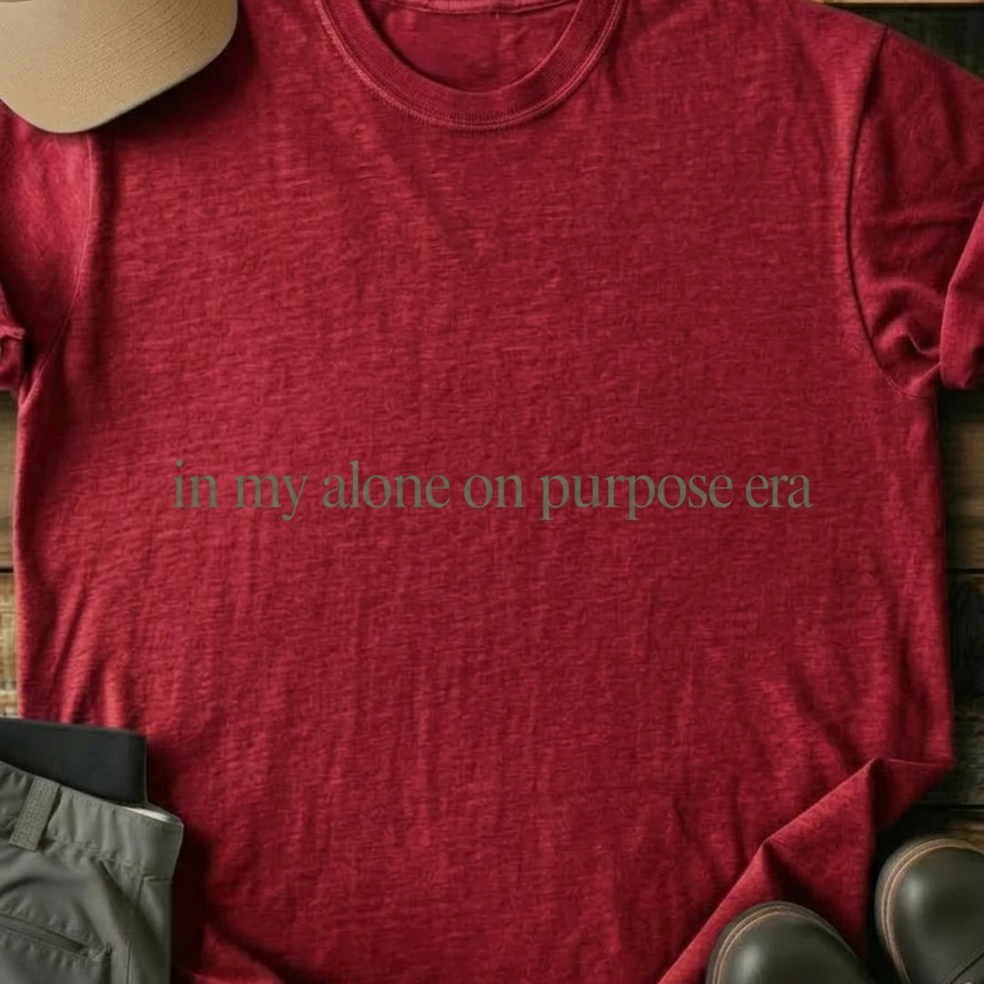 Printify T-Shirt Red / S In My Alone On Purpose Era T-Shirt In My Alone On Purpose Era T-Shirt