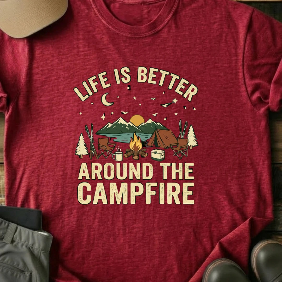 Printify T-Shirt Red / S Life Is Better T-Shirt Life Is Better T-Shirt