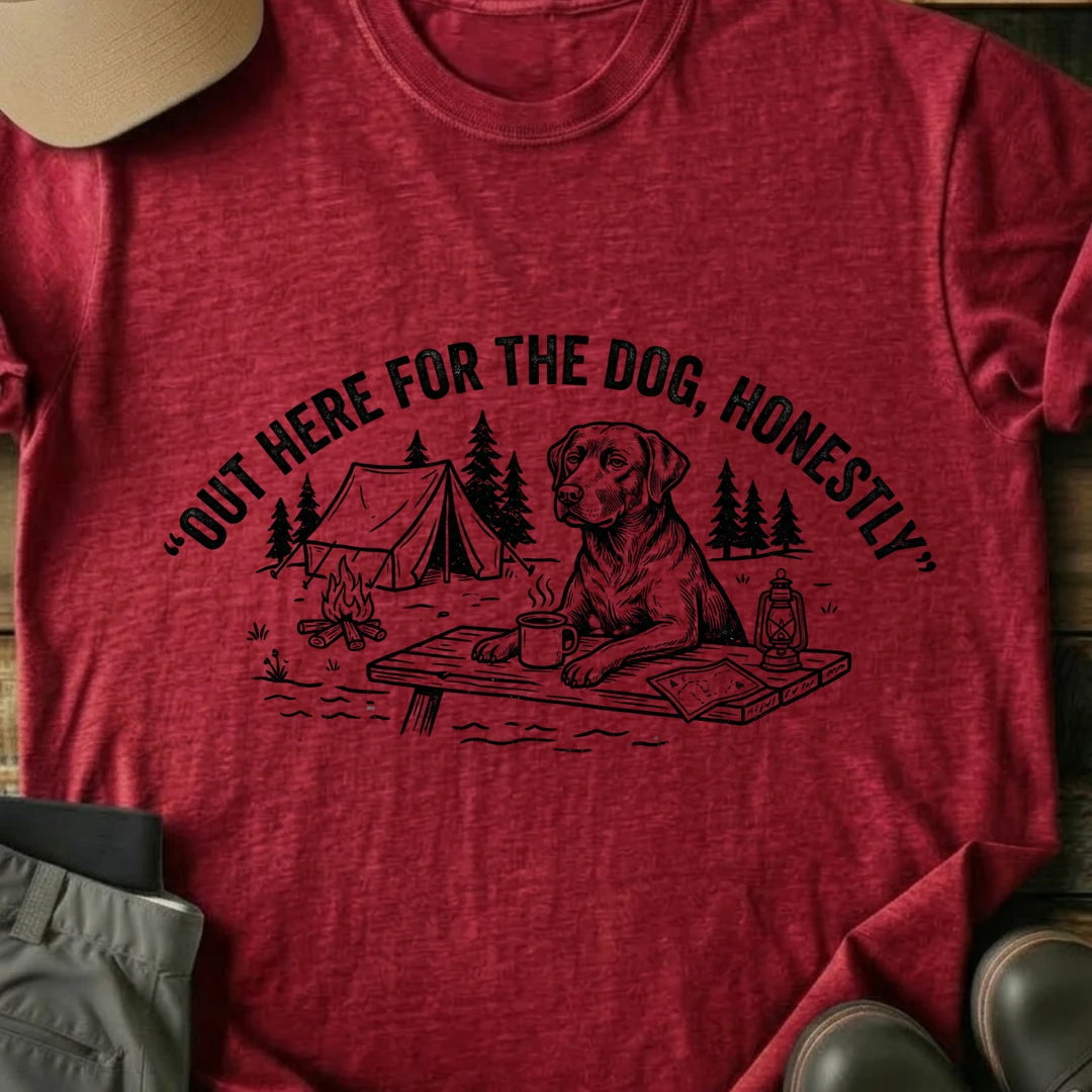Printify T-Shirt Red / S Out Here T-Shirt Out Here T-Shirt