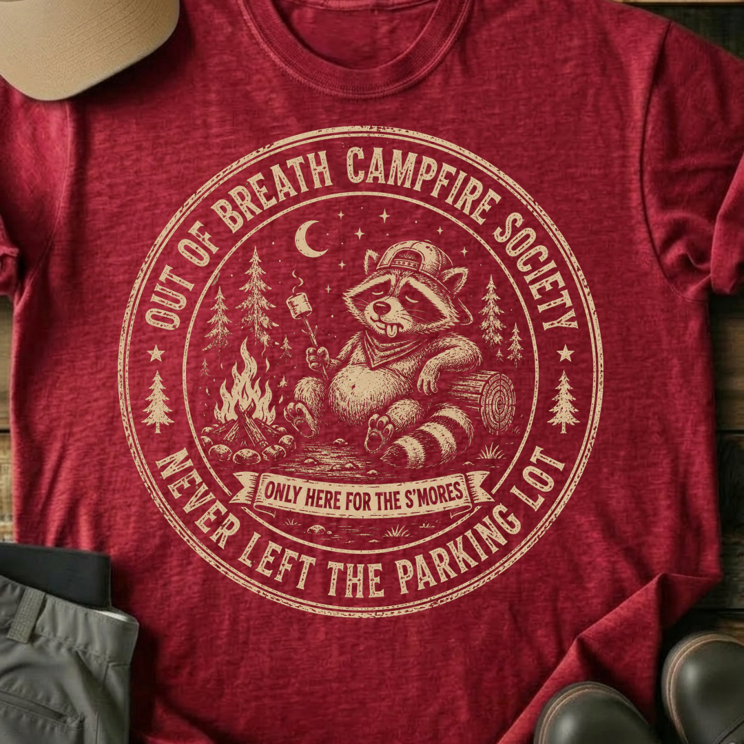 Printify T-Shirt Red / XS Here For The S'more's T-Shirt Here For The S'more's T-Shirt