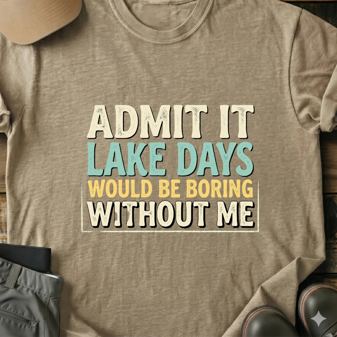 Printify T-Shirt Sand / S Lake Days T-Shirt Lake Days T-Shirt