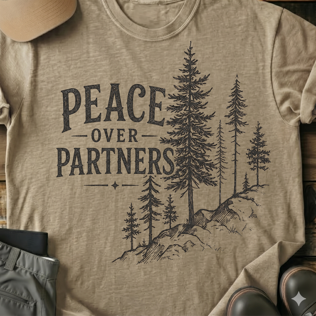 Printify T-Shirt Sand / S Peace Over Partners T-Shirt Peace Over Partners T-Shirt