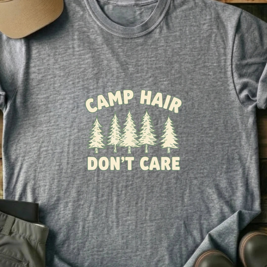 Printify T-Shirt Sport Grey / S Camp Hair Don't Care T-Shirt Camp Hair Don't Care T-Shirt